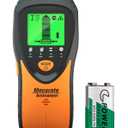Mecurate Stud Finder Wall Scanner Sensor - 5 in 1 Electronic Stud with LCD Display & Audio Alarm for Wood AC Live Wire Metal Studs Detection Joist Pipe (Orange)