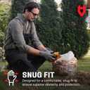 NoCry Gardening Gloves for Men with Strong Grip and Touchscreen Tips  Breathable Rubber Coated Garden Gloves with Superior Dexterity  Snug-Fitting Yard Gloves for Men or Lawn Gloves Men (Large, Black & Grey)