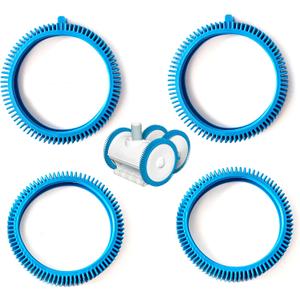 AR-PRO Pool Cleaner Front Tire and Rear Tire Combo Kit, Compatible with Poolvergnuegen Super Hump 896584000-143 and 896584000-082 (2-Pack Front & 2-Pack Rear)