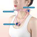 Neck Brace, Neck Collar wtih 360 Adjustable Soft Chin Support, Cervical Collar for Forward Head Posture Correction and Cervical Spine Support, Neck Brace for Neck Pain and Support (Transparent)