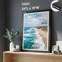 HOUSE DAY Poster Frames 18 x 24 MDF Wood and Polished Plexiglass 18x24 Frame without Mat or 16x20 with Mat, Horizontal or Vertical Wall Mounting 18 x 24 Poster Frame 18x24 Poster Frame Black Frames for Large Size Picture 1 Pack