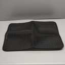 Cat Litter Mat Litter Box Mat, EVA Honeycomb Double Layer Design, Urine & Waterproof, Scatter Control Kitty Litter Mat, Less Waste, Easier To Clean, Washable, Black