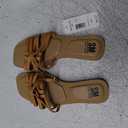 SM New York Flat Tan Sandals, Size: 7