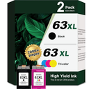 Ankink Ink Cartridge Replacement for HP Ink 63XL