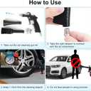Linkstyle Car Cleaning Gun Kit, High Pressure Air Blower for Interior & Exterior, Dashboards, Seats, Wheels & Tires, Aluminum Alloy, 2 Nozzles + 3 Air Connectors, Car Detailing Tools for Professionals