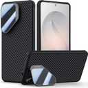 Nillkin Magnetic for Samsung Galaxy S26 Ultra Case with Camera Cover, 1500D Aramid Fiber Woven, Compatible with MagSafe, Camera Protection, Adjustable Stand, Techwoven S26 Ultra Case with Stand 6.9''
