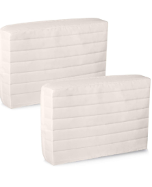 Tatuo 2 Pcs Indoor Air Conditioner Cover Double Insulated Wall Air Conditioner Cover for Window Units Winter White AC Covers for Inside with Drawstring(21 x 14 x 3 Inch)