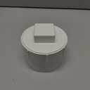 4" PVC Sewer Cleanout Adapter with Plug Pipe Fitting, PVC DWV Flush Sewer Cleanout Cap for Outdoor Garden, RVs Sewer or Drainage Piping Connect System