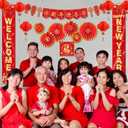 Chinese New Year Decorations 2026, Lunar New Year Decorations, Lunar New Year Banner, Chinese Red Lanterns, Lucky Paper Fans, Lunar New Year Decorations 2026