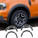 Fender Flares Compatible with 2022-2025 Ford Maverick Front & Rear Wheel Eyebrow Protectors Fender Trim Covers PP Plastic 12PCS No Drilling for 2024 Maverick Accessories
