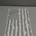 Distressed American USA US Flag Truck Tailgate Vinyl Decal - 2 Pack - Compatible with Most Pickup Trucks EUA Flag - Graphic Car, Tailgate Stickers (10" x 18" Gray)