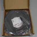 Flexible PVC Carpet Edge Trim Strip, Self-Adhesive, Cuttable Floor Transition Strip, Waterproof Edging for Rugs & Mats for High Traffic Safety, Fits Thin Carpets 5mm (0.2")-(Deep Grey - 20FT)