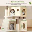 Globlazer Heavy Duty Cat Tree, 73in Tall Cat Tower, F73C, Beige
