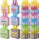 Sunnymove 36 Pcs Valentines Day Gift Bags with Handles Teen Slang Reusable Non-woven Tote Valentines Goodie Treat Bags for Classroom Exchange, Party Favor, Gift Wrapping for Giving