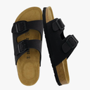  Lane Cork Footbed Sandals for Women – Comfortable Double Buckle Slip-On with Genuine Suede Footbed & Arch Support Slides for Women Footwear 6M