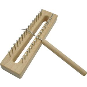 EXCEART Solid Beech Wood Knitting Loom with Crochet Hook Lightweight Scarf Loom Kit for Easy DIY Scarf Weaving and Handcraft