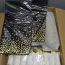 Goodluck 352 Piece Black Dinnerware Set for 50 Guests, Black Square Plastic Plates with Gold Trim, Include: 100 Plastic Plates, 50 Rolled Napkins, 50 Cups, 50 Cutlery Set and 2 Tablecloth