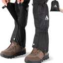 Gaiters for Hiking  Waterproof and Breathable Leg Gaiters for Women and Men Boots, Adjustable Lightweight Shoes Gaiters for Hunting, Hiking, Mountaineering, Snow Gaiters for Hiking Boots (Black)