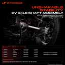 A-Premium CV Axle Shaft Assembly Compatible with Subaru Legacy 2015-2019 H6 3.6L, Outback 2015-2019, Tribeca 2008-2014, B9 Tribeca 2006-2007, Front Driver or Passenger Side