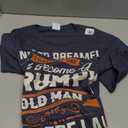 Mens I Never Dreamed That I'd Become A Grumpy Old Man Grandpa Short Sleeve T-Shirt, Heather Blue, S