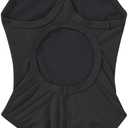TYR Sport Girls' Solid Diamondback Swim Suit (Black, 24)