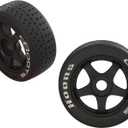 ARRMA Dboots Hoons 42/100 2.9 Belted Rc Tires with Foam Inserts, Mounted On 5-Spoke Black Wheels (Set of 2): ARA55062