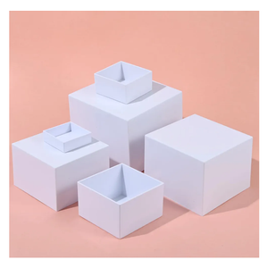 Buffet Risers, 6 Pcs Large White Acrylic Food Risers, Dessert Table Display Set for Buffet Table, Acrylic Display Stands for Catering Dessert Jewelry Figures Show (20cm+18cm+15cm+13cm+10cm+7.6cm)