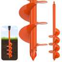 Dolibest 4 x24 Auger Drill Bit for Planting, Garden Auger for Post Digger
Heavy Duty Bulb Auger Drill, Post Hole Auger for Bulb Planter,Mailbox, Fence Post Holes Digger - Fits 3/8" Hex Drill