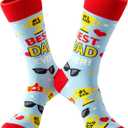 3 x BISOUSOX Funny Socks for Men, Crazy Novelty Mens Dress Socks, Silly Funky Birthday & Father's Day Socks Size 8-12