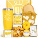 Gift Baskets for Women, 10pcs Unique Birthday Gifts for Women, Best Friend Birthday Xmas Gifts, Get Well Soon Gift Basket Sending Sunshine Cheer Up Box for Sister Friendship - BRIGHTEN UP HER DAY!