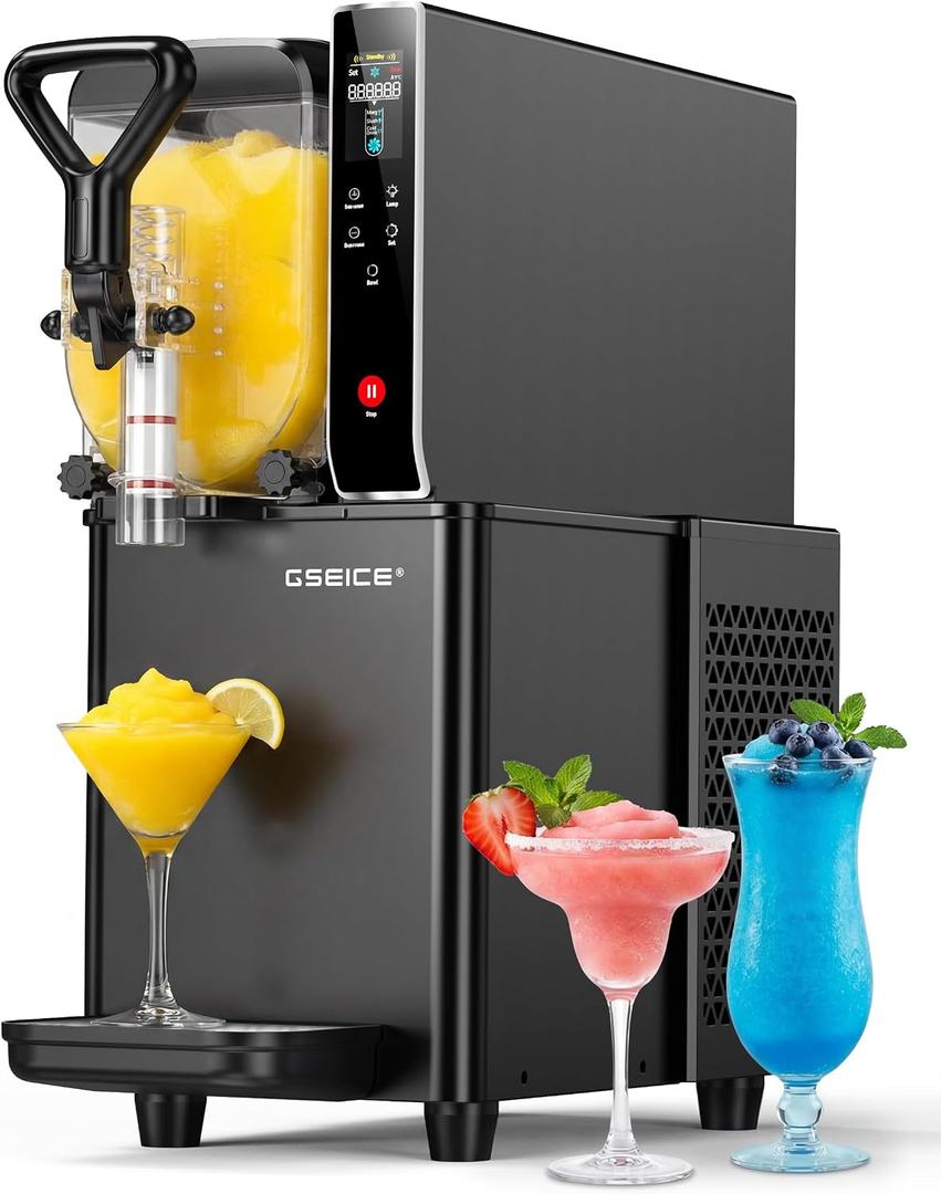 4L/135oz Slushie Machine for Home,1.1 Gal Frozen Drink Maker for Frozen Slushy,Margaritas,Frappés,Milkshake and More