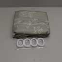 Estmy Green Botanical Linen Shower Curtain for Bathroom, Spring Summer Themed Hand-Drawn Boho Floral Plants Leaves Textured Fabric Shower Curtain Set Modern Farmhosue Vintage Bathroom Decor