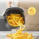 COMFEE' Compact 2.1 Quart Air Fryer with 12 Menu Options, Adjustable Timer & Temperature Control 176-400 degrees F, Dishwasher-Safe Nonstick Fry Basket with Stainless Steel Finish