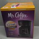 Mr. Coffee 12-Cup Programmable Coffee Maker Black: Drip Machine, Dishwasher-Safe, Electric, Paper Filter