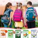 24 Pack Sports Keychain Valentines Cards for Kids School Boys Valentine Classroom Gifts Bulk Fidget Valentines Day Party Favors Stress Balls for Kids Class Gift Exchange