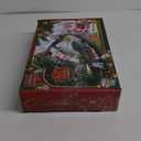 Christmas Train Set - Hanging Train Toys with Smoke Light & Sound for Boys Girls,Train Set Around Under The Christmas Tree with Steam,Carriages Tracks for 3-12 Years Old Kids Decoration Gift