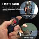 2 Pack Small Pocket Knife for Men,Gifts for father EDC Gadgets with 1.34inch Blade for Everyday Carry, Gifts for Men Dad Husband, Christmas Stocking Stuffers Gifts for Him and Her (Black&Red)