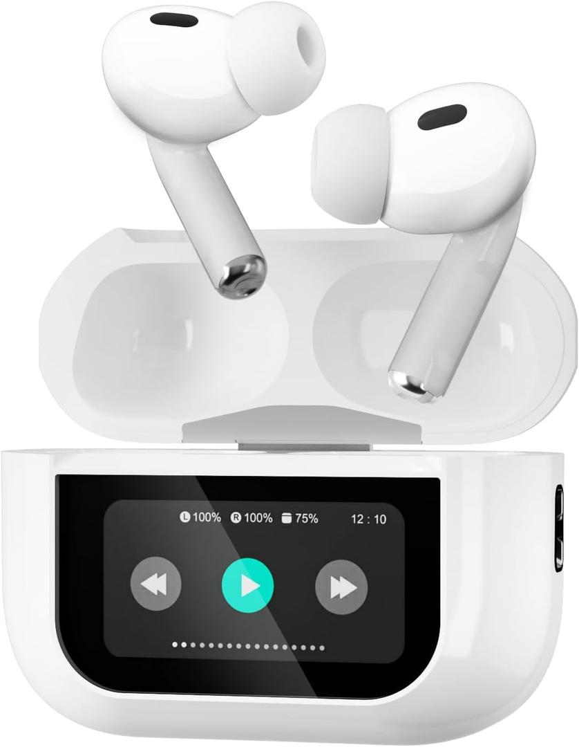 Ai Translation Earbuds Real Time, 144-Language Translator Earbuds with Accent Support & 8-Language Offline Translator Device - Two Way Translation Headphones for Language, Learning, Travel, Business (White) Ai Translation Earbuds Real Time, 144-Language Translator Earbuds with Accent Support & 8-Language Offline Translator Device - Two Way Translation Headphones for Language, Learning, Travel, Business (White)
