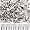 FANDAMEI 100 PCS Shelf Pins, Metal Nickel Support Pegs, Shelf Support Pegs, 5mm Shelf Pins, Spoon Shaped Cabinet Support Pins Holder (5mm)