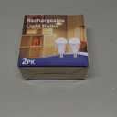 2 Pack Emergency Rechargeable Light Bulbs,Battery Operated Backup Light Bulb 9W E27 8500K 1200mAh White Equivalent Self-Charging LED Light Bulbs for Power Outage Camping Outdoor Activity