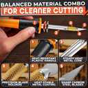 Hot Knife Cutting Tool - Reliable Easy to Use Hot Knife Plastic Cutter for Wood, Plastic, Foam, Crafts, Wires, 55" Cable, 30W Power Draw - 10 Blades, 2 Blade Holders & 1 Wood Burning Tip Included