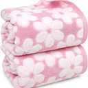 Jacquotha Pink Bath Towels Set of 2, Super Absorbent & Decorative 27.5x55 Inches, Cute Floral Jacquard Shower Towel for Bathroom Valentines Gifts for Her, Cotton