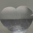 DARENYI 1PCS Frameless Acrylic Wall Mirror Tile 9.44 x 8.46 inches Decorative Heart Shaped Mirror Wall Mounted with Adhesive Tapes for Bedroom, Living Room, Entryway, Hallway, Vanity, Home Decor