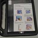 BMOUO Kids Case for iPad 9th/8th/7th Generation (iPad 10.2 Inch, 2021/2020/2019) with Built-in Screen Protector, Durable Shockproof Handle Stand iPad 9th 8th 7th Generation Case for Kids, Black