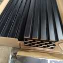 EVERECO 6 Pack Wood Panels for Wall 94.5"  7.87" Acoustic Soundproof Wall Slat Panels, 3D Wall Panels for Home Office Decoration, Matte Black