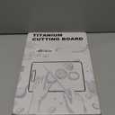 100% Titanium Cutting Board for Kitchen - Dishwasher Safe Chopping Boards with Handle, Reversible Charcuterie Board for Home Counter Outdoor Camping Housewarming Gifts for Women (13 x 9.1)