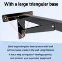 Starlink Gen 3 Mount, Ybervont Starlink Mounting Kit, Heavy Duty Long Wall Mounts for Internet Kit Satellite, Pole Mount with Pipe Adapter (Long Wall Mount)