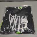 IBAKOM Women Cow Print Halloween Dress with Headpiece Bow Tie Red Plaid Puffy Sleeve Suspender Milk Maid Overall Dress (Black, XS)