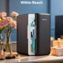 AstroAI Mini Fridge 2.0 Gen, 6 Liter/8 Cans Small Refrigerator Makeup Skincare Fridge 110V AC/12V DC Portable Thermoelectric Cooler and Warmer Fridge for Bedroom, Thoughtful Choice for Mom (Dark Grey)