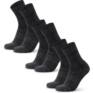 DANISH ENDURANCE Hiking Socks, Lightweight, Merino Wool Socks for Men & Women, Moisture Wicking & Thermal, 3 Pack Medium